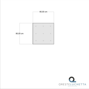 ORESTELUCHETTA Pouf quadrato YANTRA MORSE