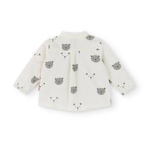 Blusa Bambino S/maniche Ecrù