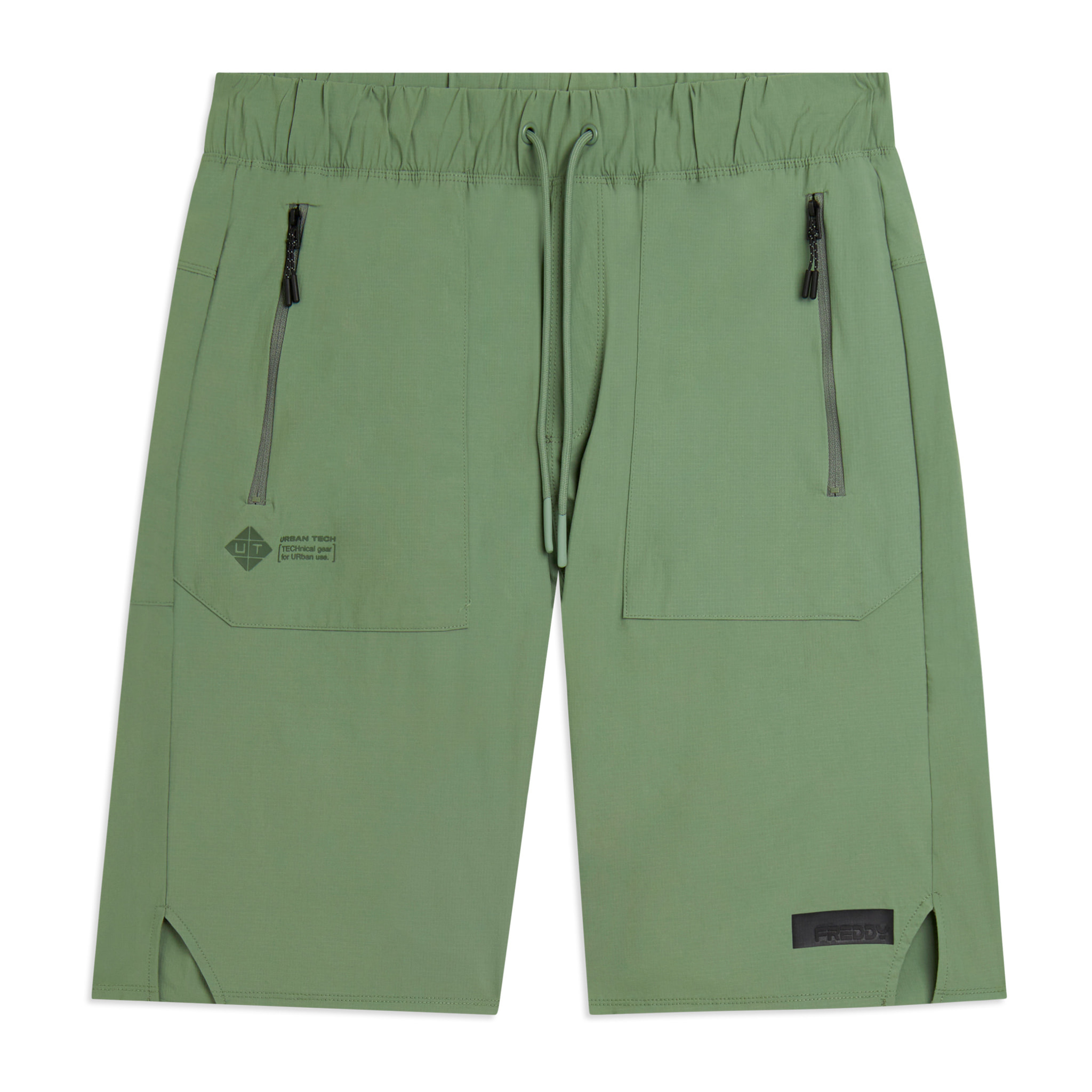 Bermuda Regular Nylon Rip-Stop con Tasche Zip