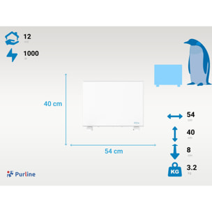 Panel radiador con control digital PANEL S1000 PURLINE 1000 W