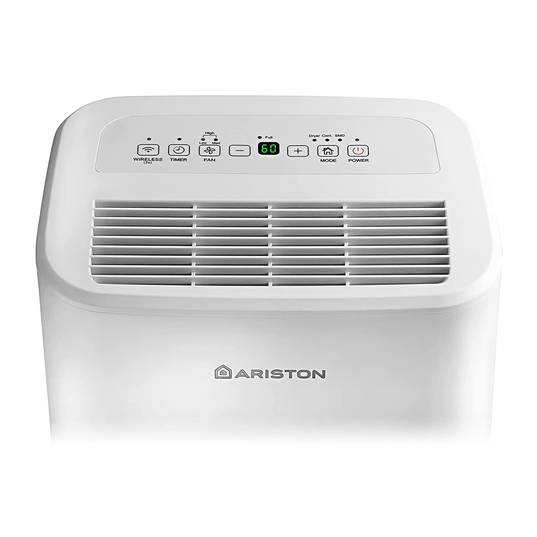 Deumidificatore Portatile Silenzioso Deos 16S Net WiFi ARISTON 16Lgg 30mq Bianco