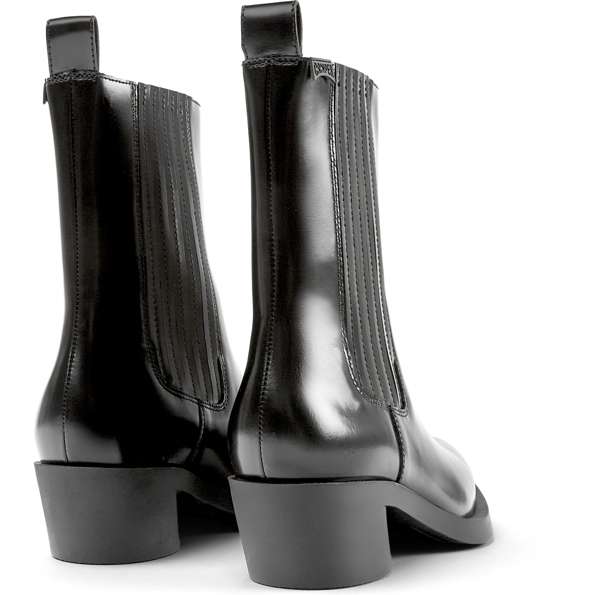 Botines - CAMPER Bonnie - Negro - Cuero liso