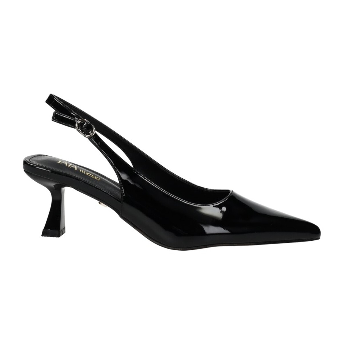 Décolleté sling back Donna Tata Italia Nero