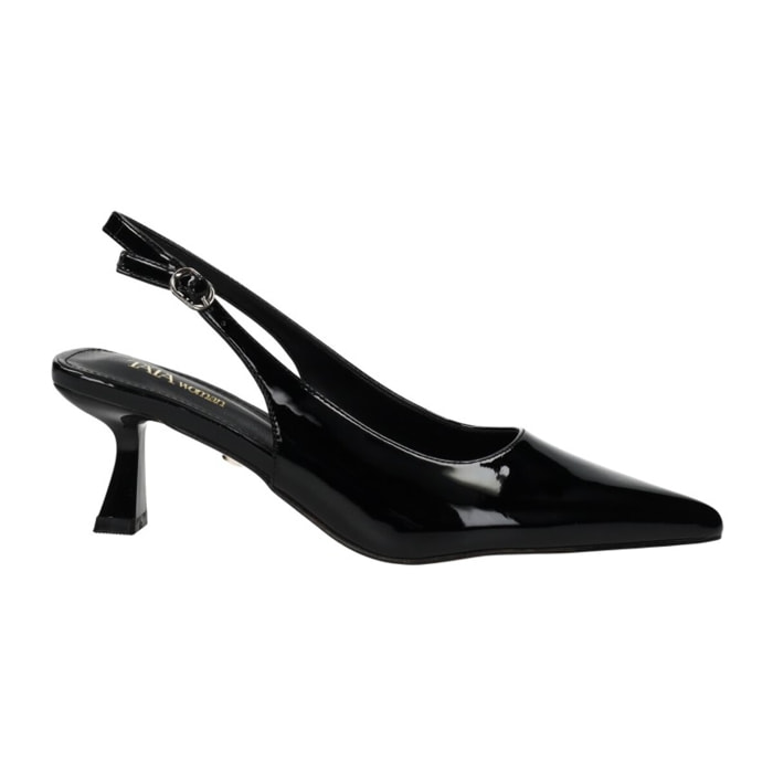 Décolleté sling back Donna Tata Italia Nero