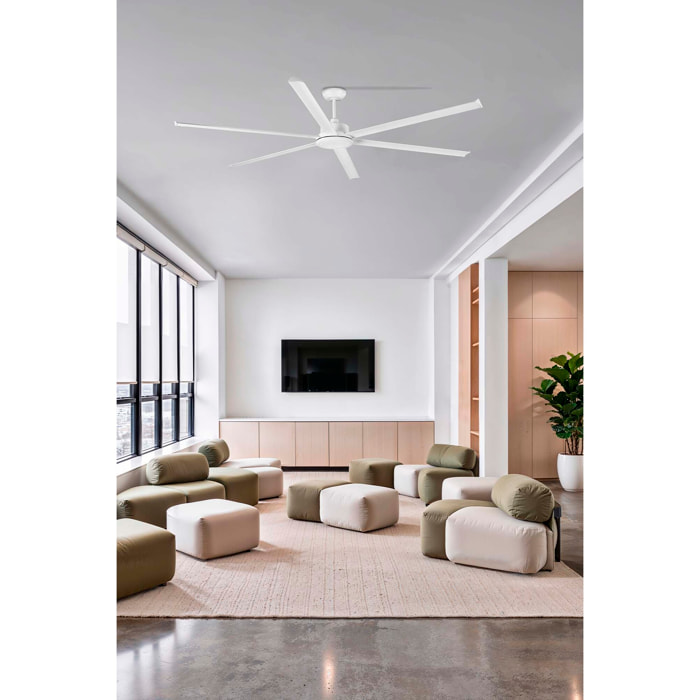 ROTTERDAM 25 XXL LED Ventilador de techo blanco
