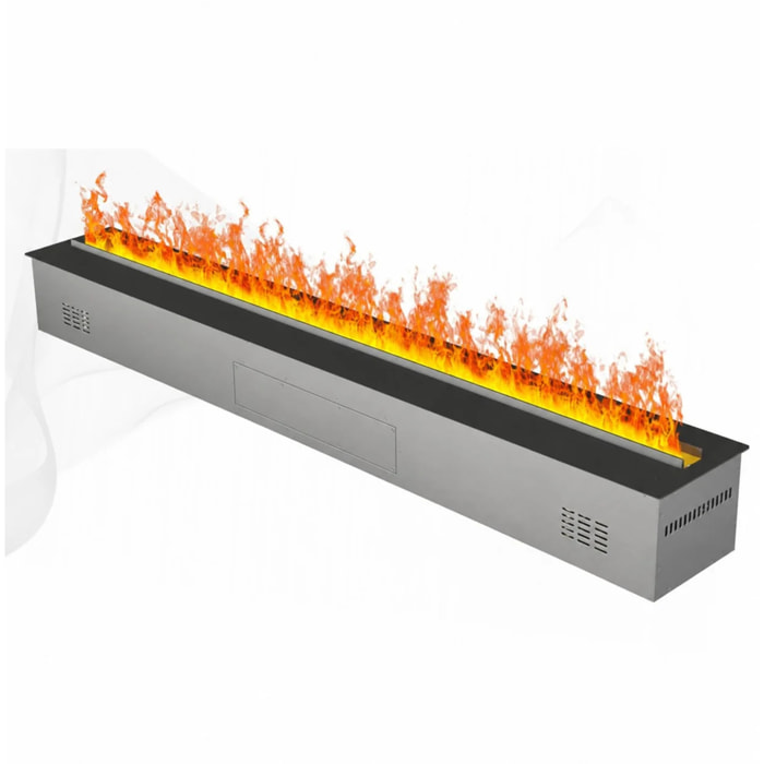 Vapor 3D 150 - Inserto Camino Decorativo ad Acqua Senza Calore 150x17,8x22,7 cm con Effetto Fiamma a LED 3D