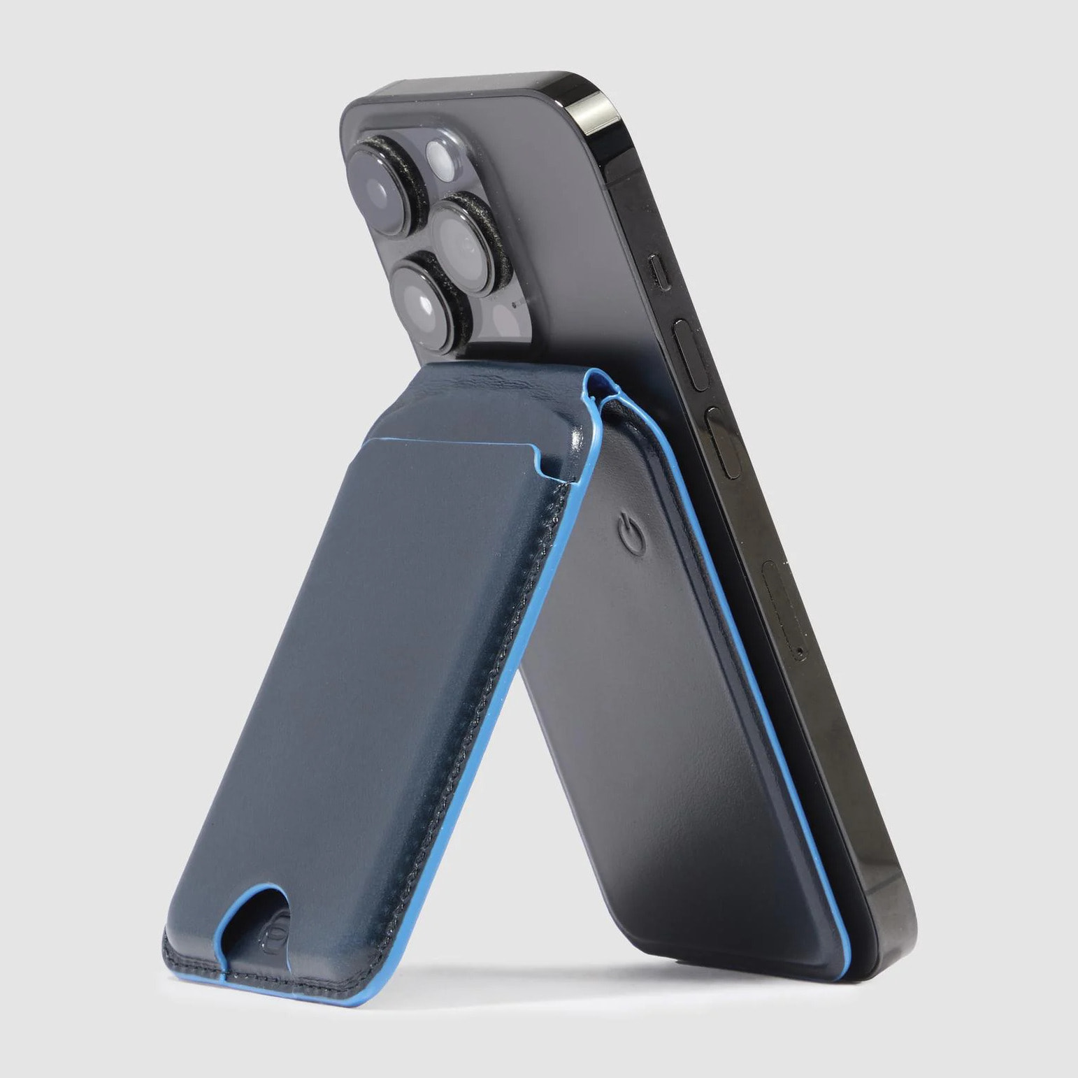 Piquadro Portefeuille MagSafe en cuir avec traqueur rechargeable