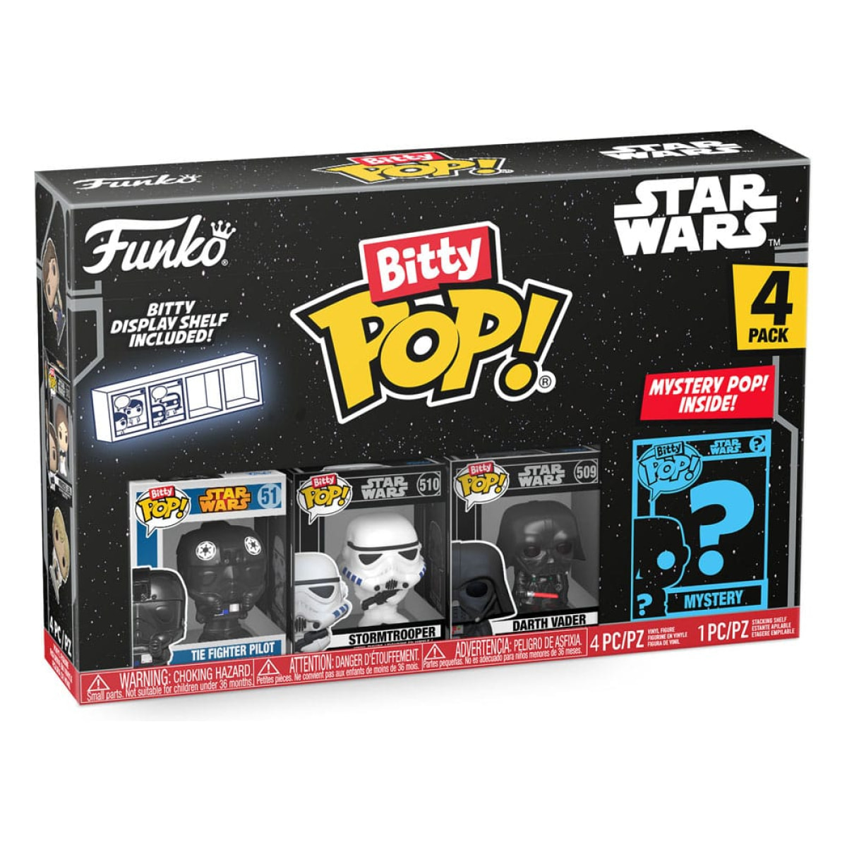 Star Wars Bitty Pop! Vinile Figura 4-pack Darth Vader 2,5 Cm Funko