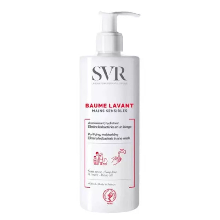 Mains Sensibles - Baume Lavant Assainissant et Hydratant 400 ml