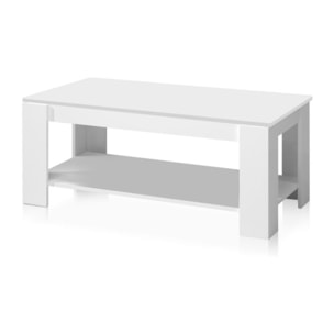 Mesa de centro elevable Lya Blanco Artik (Blanco Mate)