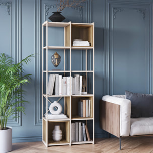 Bibliothèque 5 niveaux en métal - ELIE