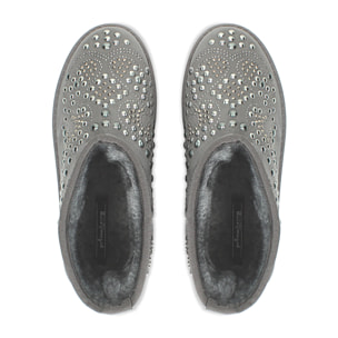 Botines de invierno grises con mini tachuelas