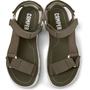 Sandalias - CAMPER Oruga Sandal - Verde - Textil técnico