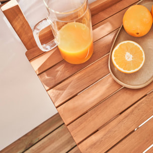 Table d'appoint en bois pour balcon. rectangulaire. rabattable. hauteur ajustable