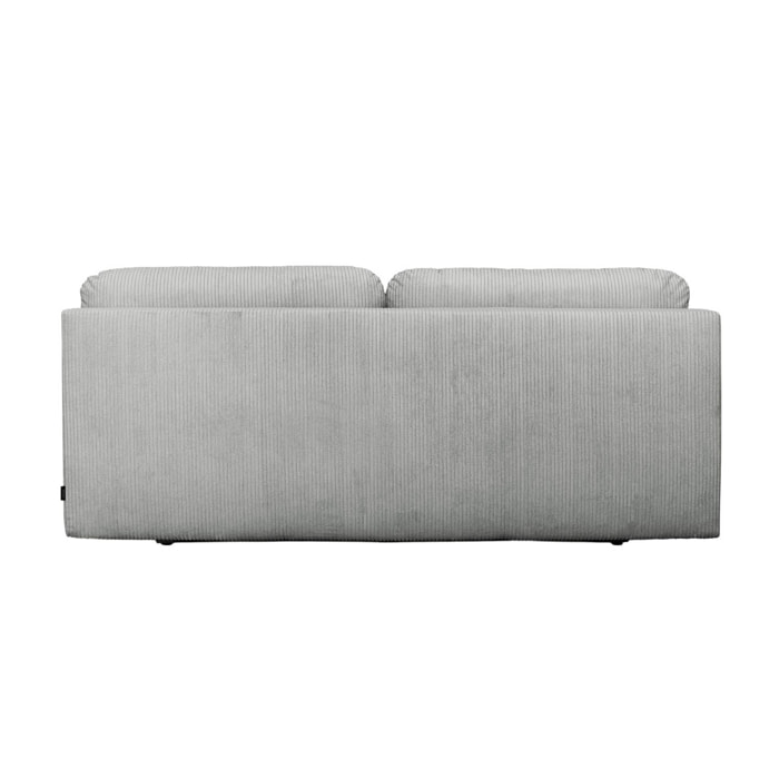 Banquette convertible 3 places velours côtelé avec coffre SELMA