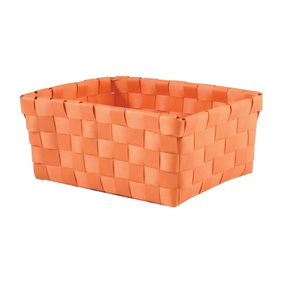 Panier de rangement 19x14x8cm Orange Pastel MSV
