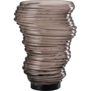 J-Line vase Tornado - verre - gris - large