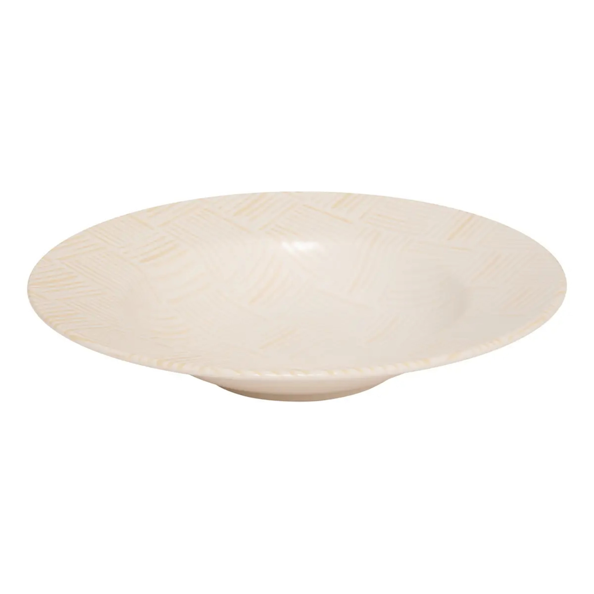 Assiette pâtes Laetitia D28cm creme