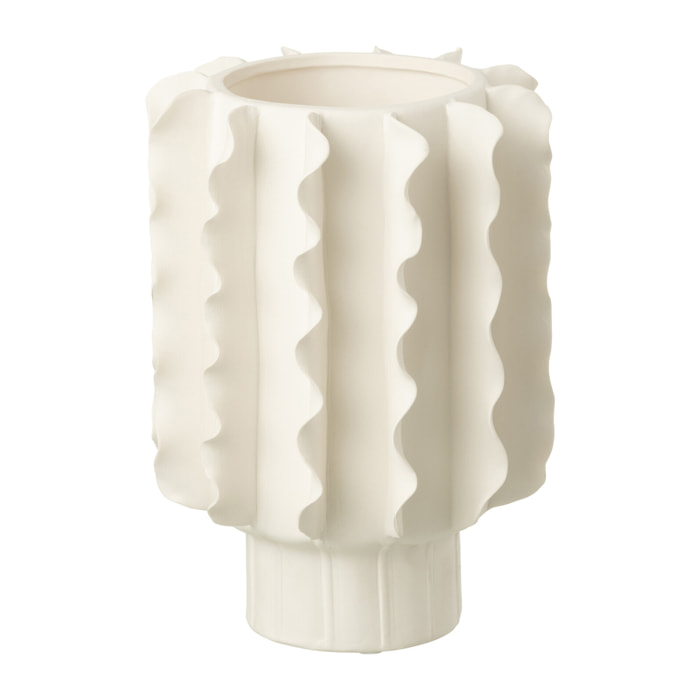 J-Line vase Helix - céramique - blanc - medium