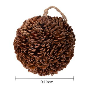 Sfera con Pigne Naturali - Pezzi 1 - 29xH29x29cm - Bianchi Dino SpA