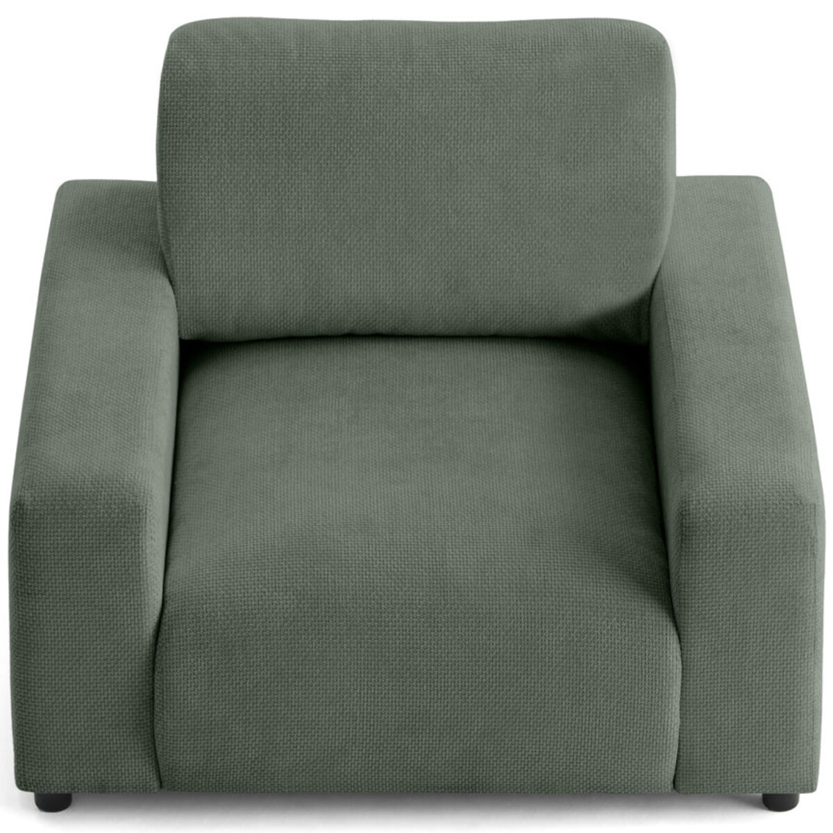 Pivoine - fauteuil en velours texturé - Vert