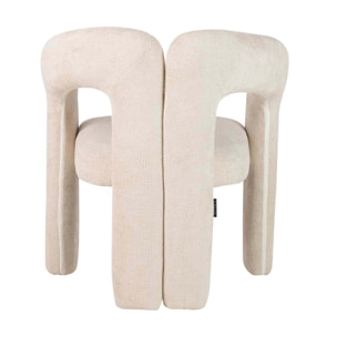 Silla Chenilla Beige Nova 66x61x76 Cm