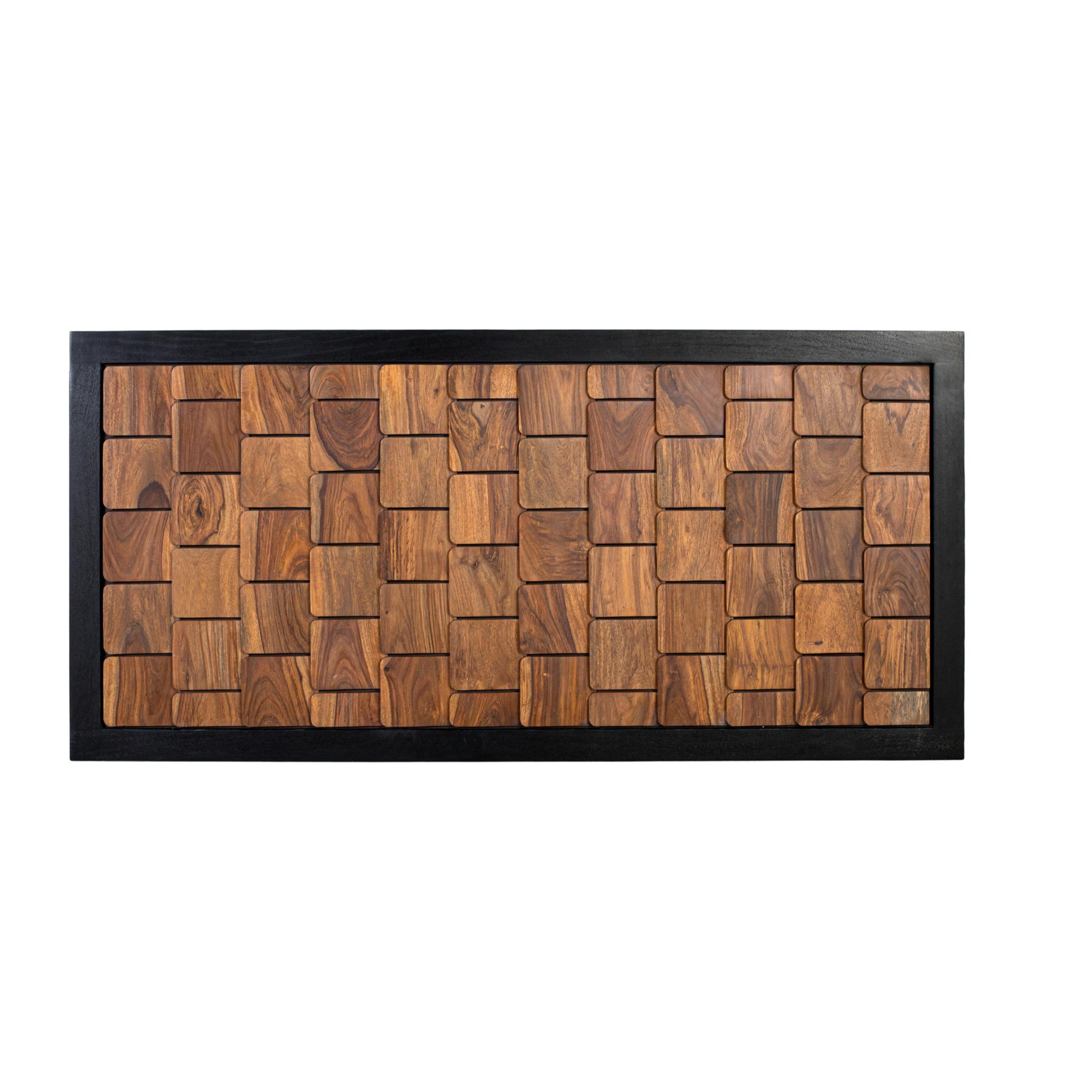 Cabecero de Madera de Mango, Palisandro 170 Cm Estilo Contemporáneo