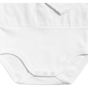 Body bebé manga larga plumetti cuello