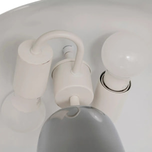 Lampe champignon secteur Omia argent H34cm