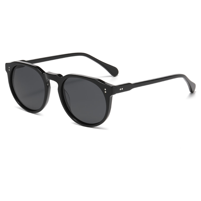 Gafas de sol PALO ALTO LOMBARD - Negro brillante / Polarizada ahumada