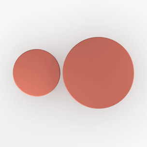 Tables d'appoint de jardin en métal terracotta (lot de 2) - Féria