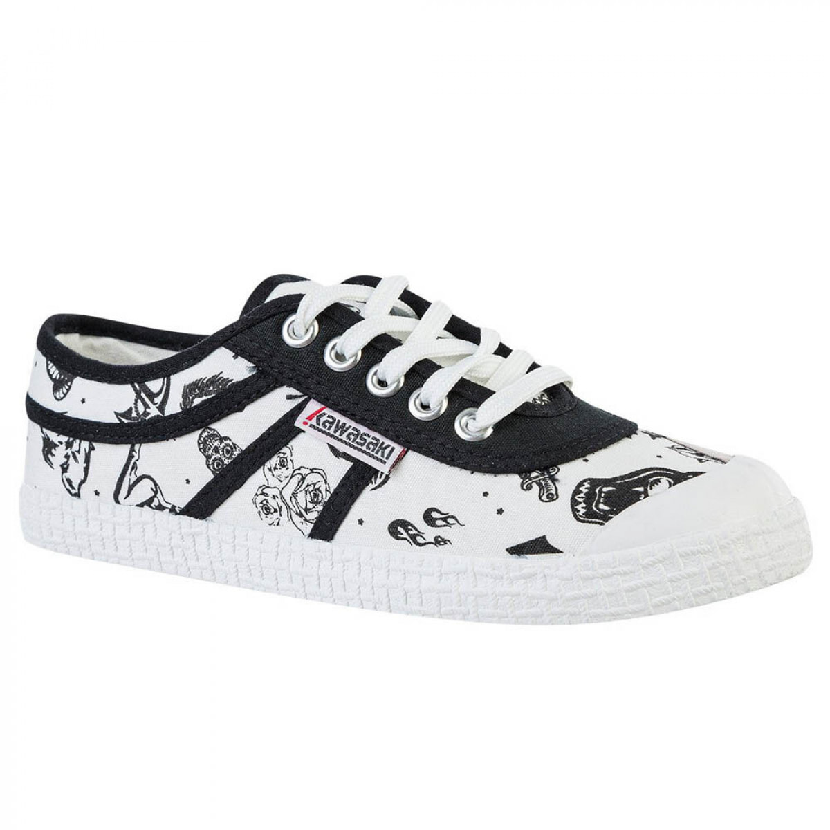 KAWASAKI Tattoo Canvas Shoe K202420 1002 White