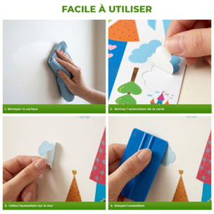 Stickers Muraux décoration adhésifs château et princesse