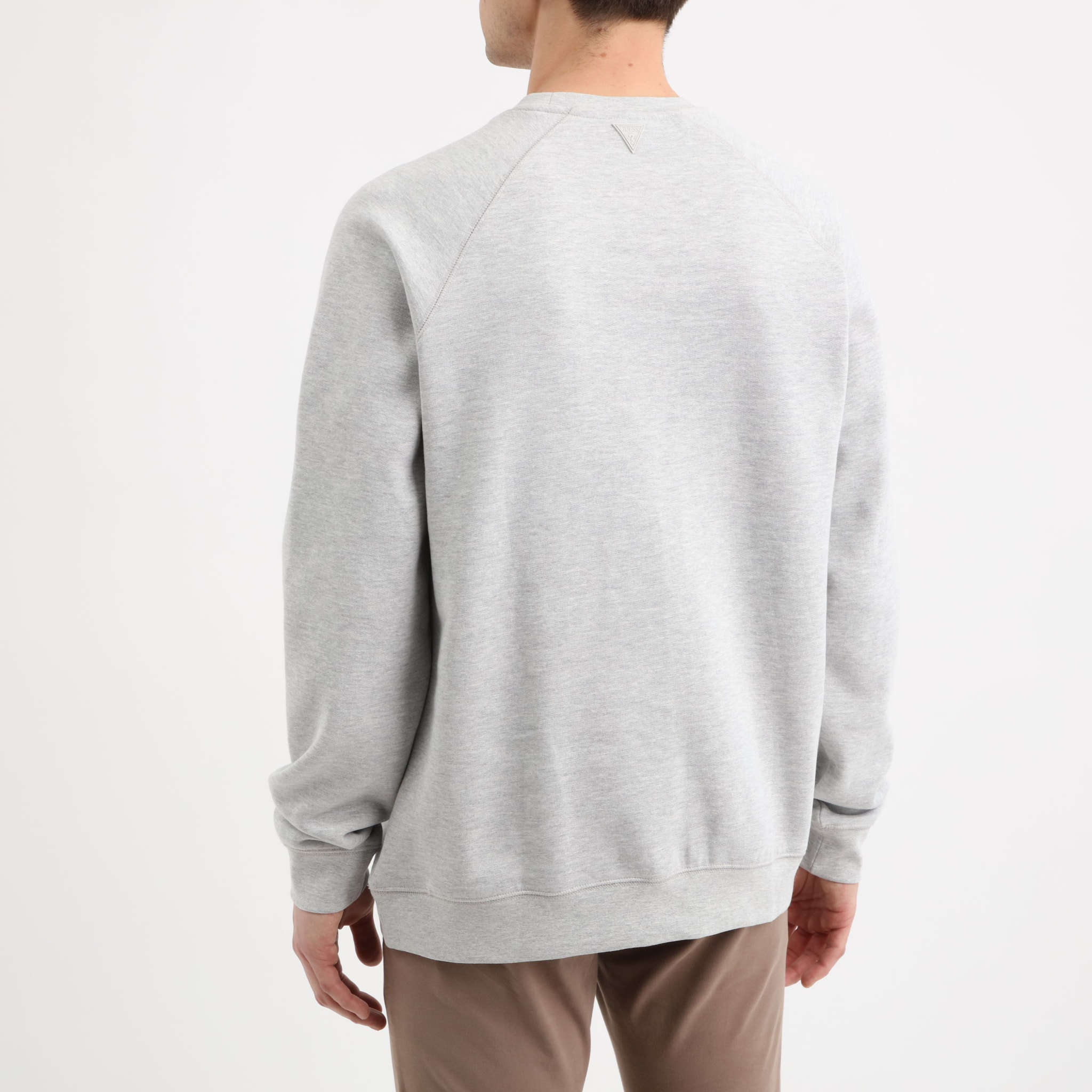 Sweat Aldwin - coton biologique - logo - gris