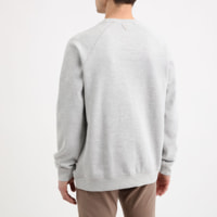 Sweat Aldwin - coton biologique - logo - gris