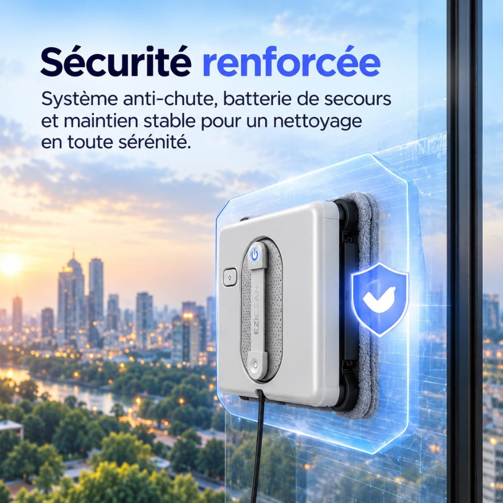 Robot Lave-vitres avec Station eziclean®Windobot S15 Station X