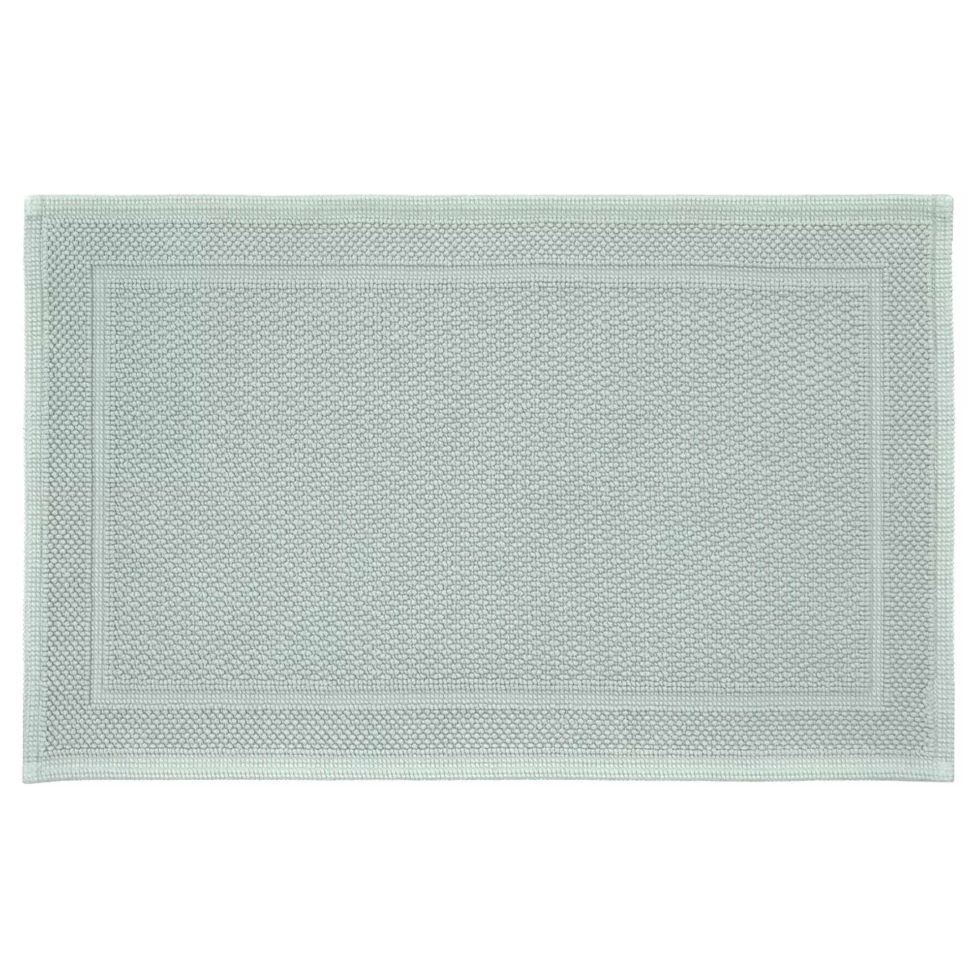 Tapis de bain pur coton 1700 g/m² uni vert Antica lichen