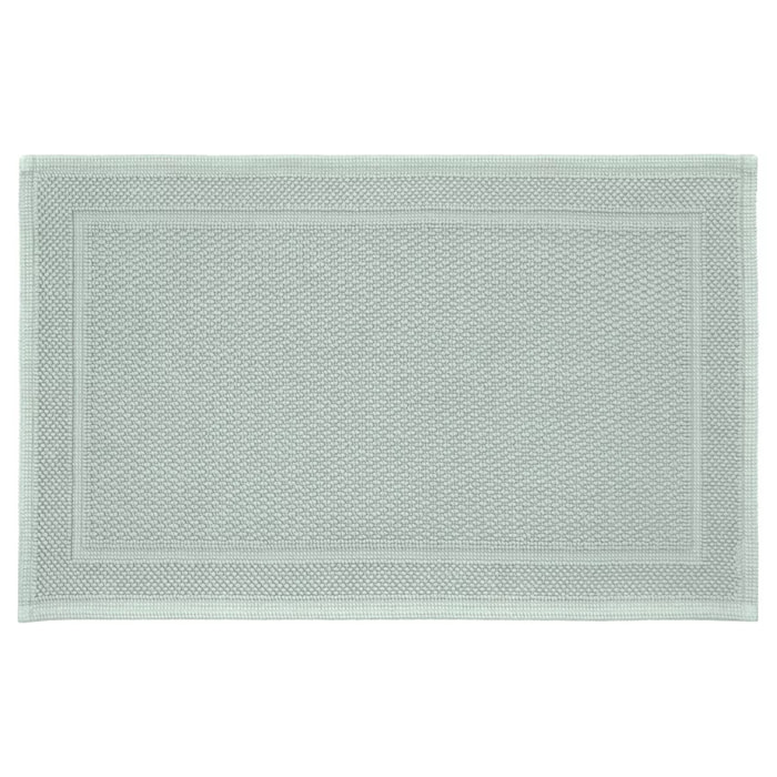 Tapis de bain pur coton 1700 g/m² uni vert Antica lichen