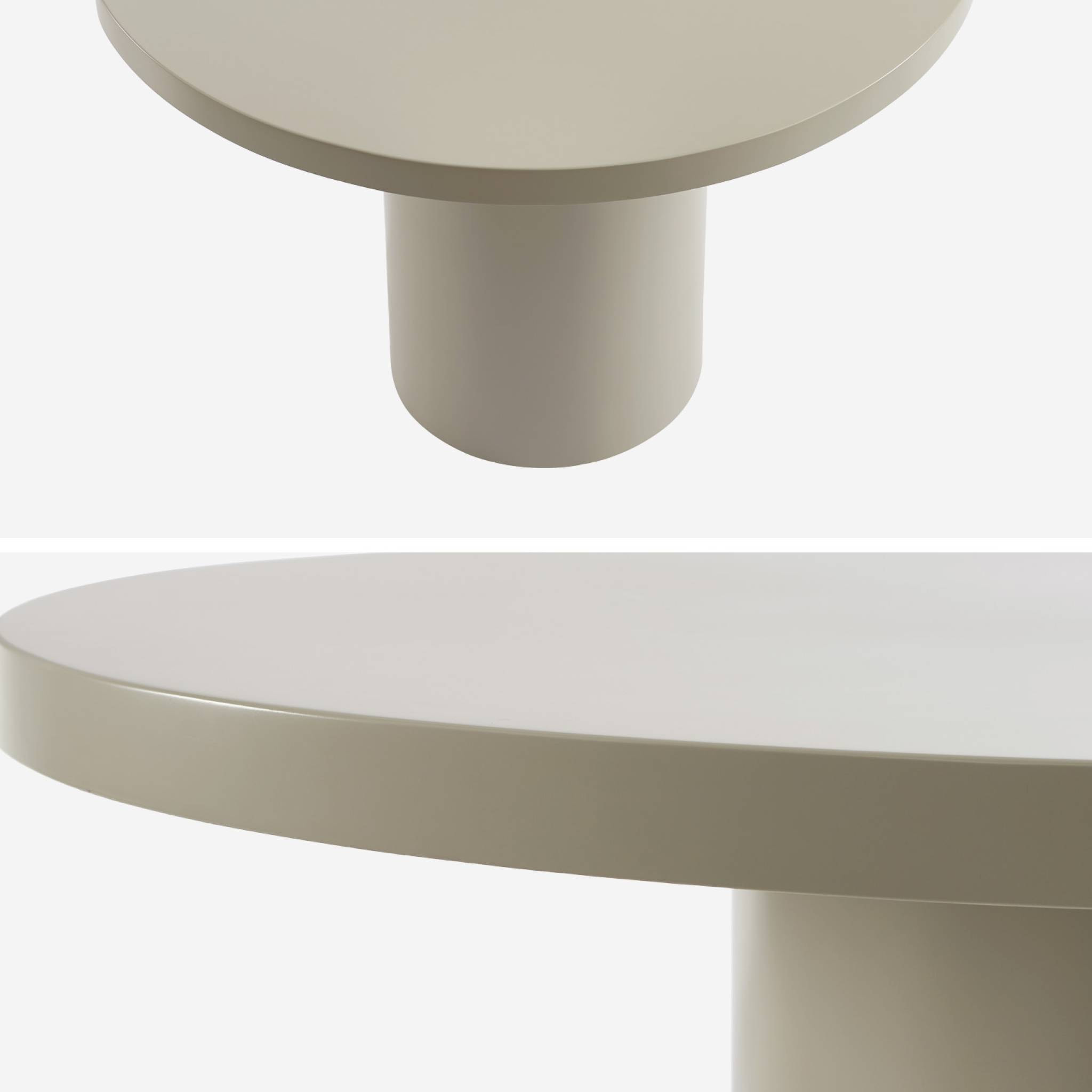 Table à manger organique structure bois d'hévéa 8 places 210cm