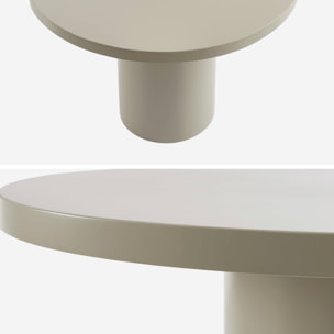 Table à manger organique structure bois d'hévéa 8 places 210cm