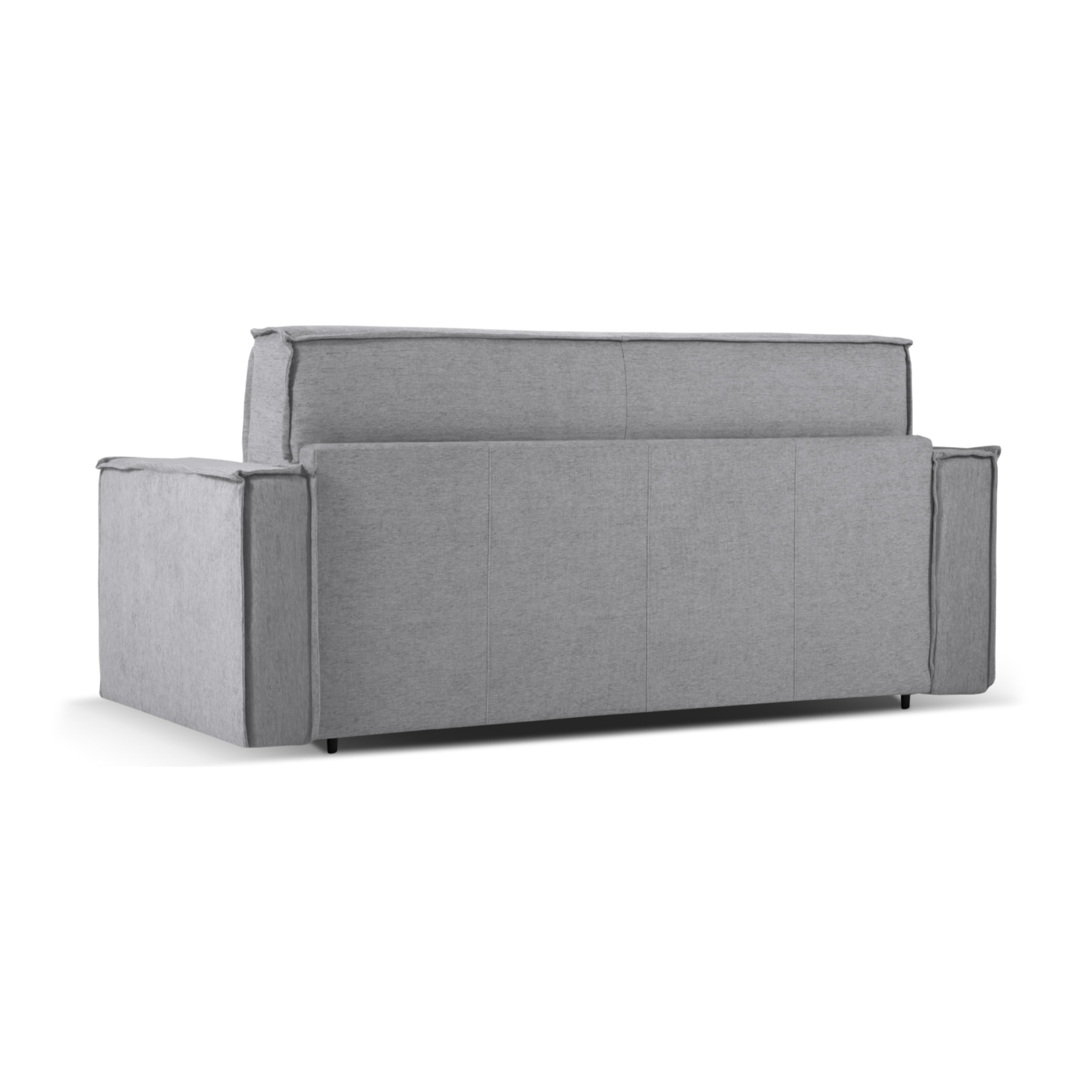 Canapé convertible "Olympe" 3 places en tissu structurel gris foncé