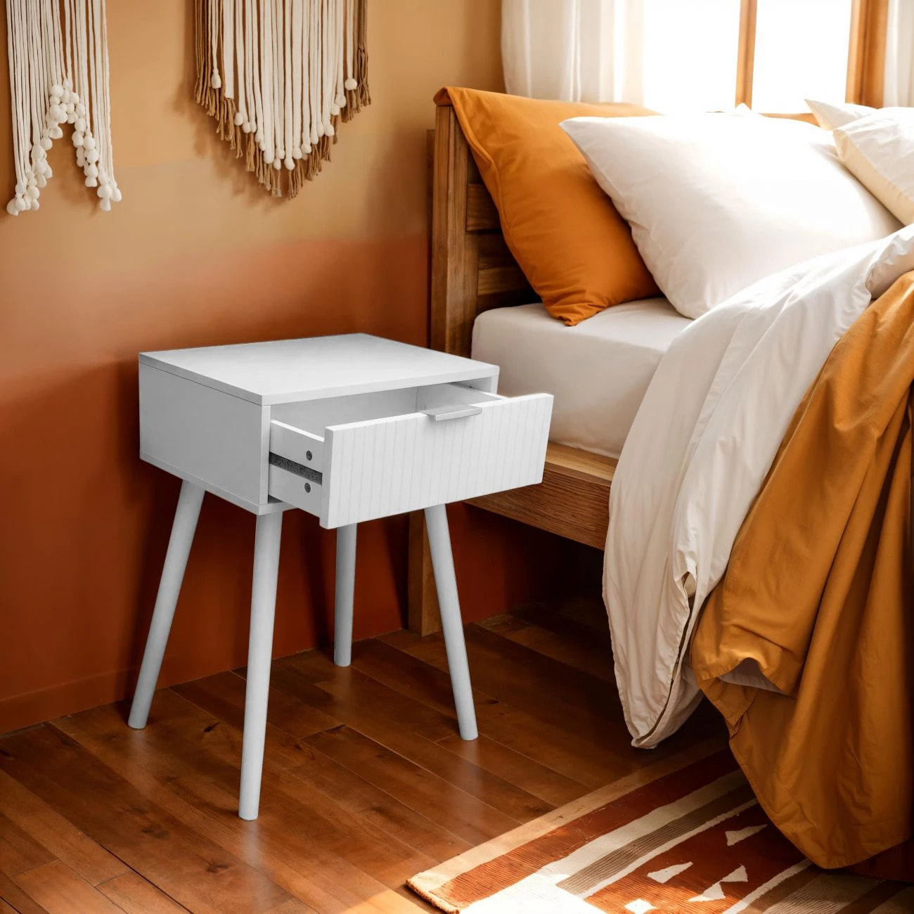 Mesita de noche Sanda Blanco