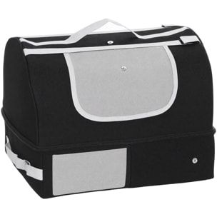 Litière voyage chat - bac à litière pliable portable imperméable zippé