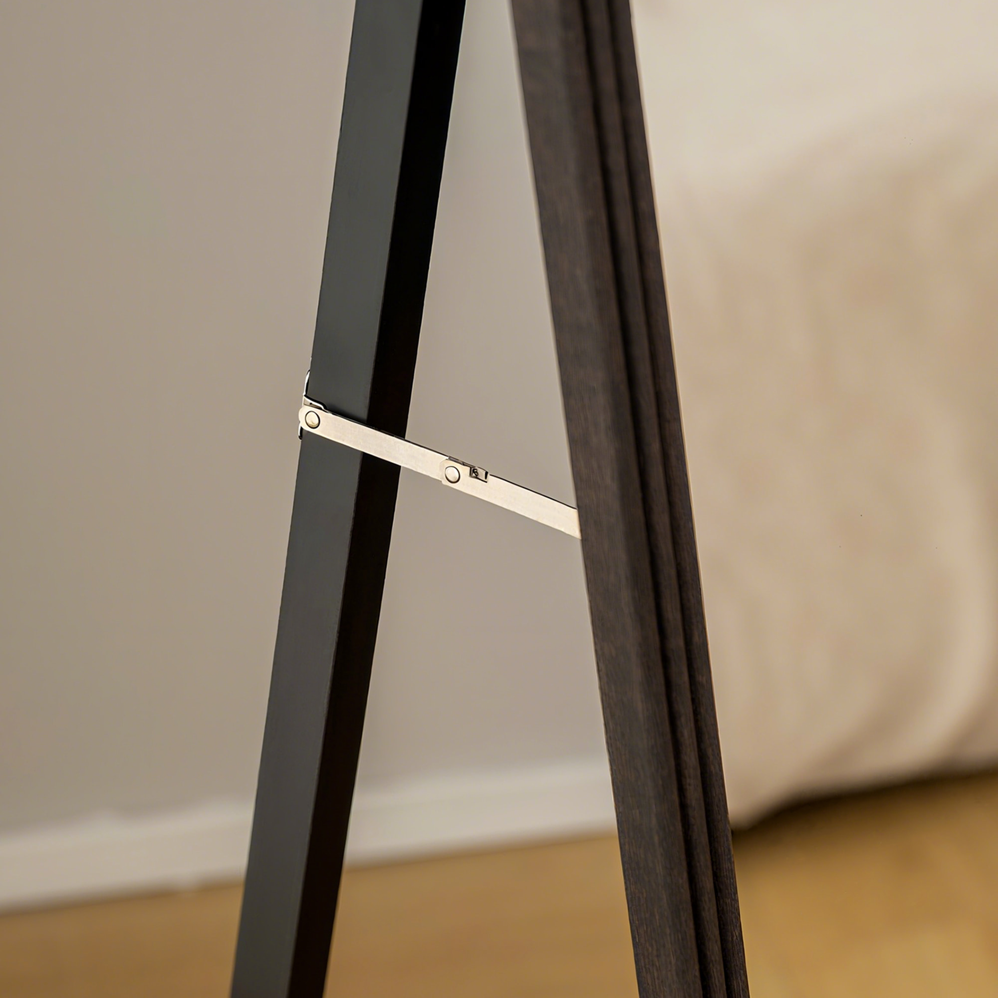 Miroir sur pied et mural pleine longueur 53 x 162 cm cadre pied effet bois