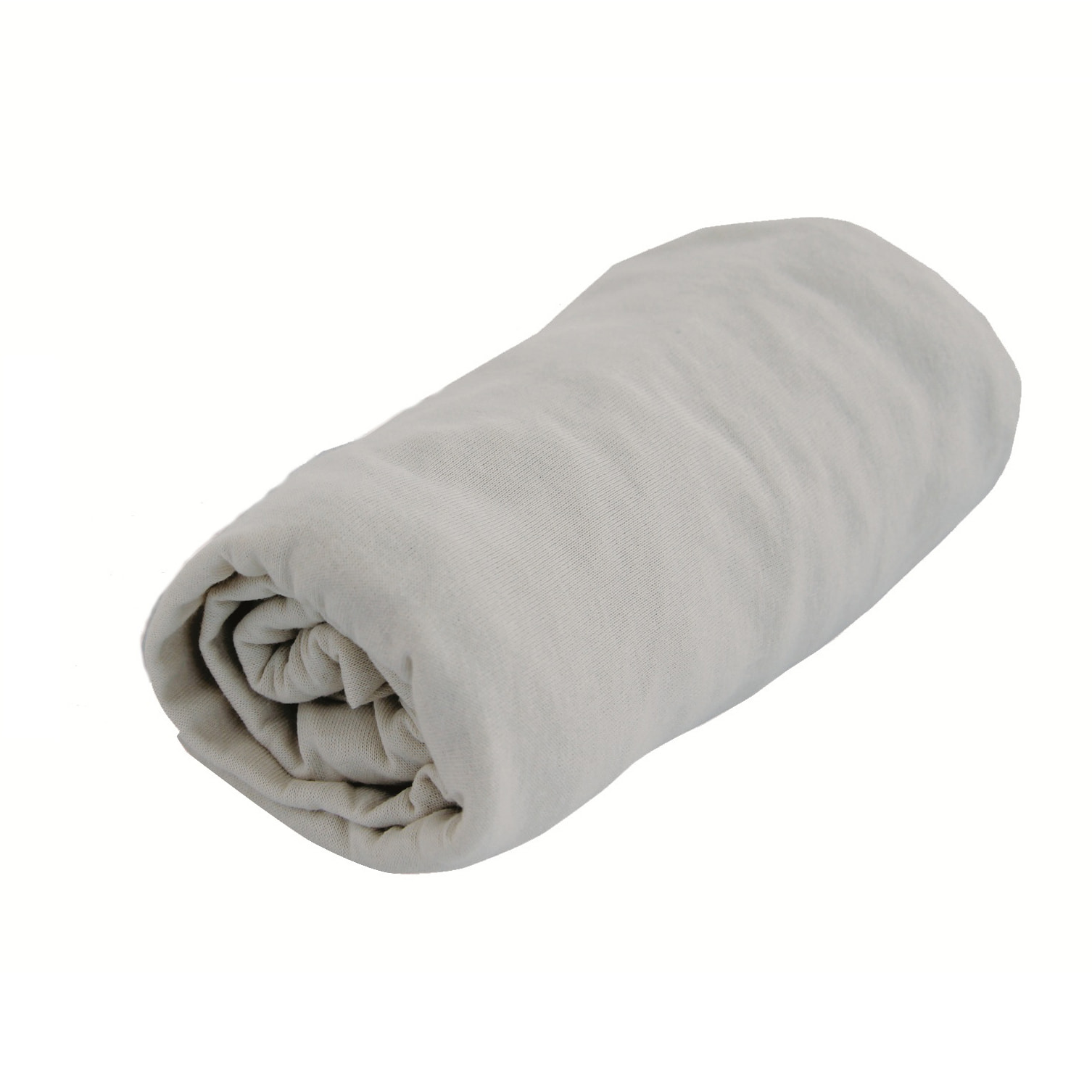 Drap housse coton certifié Oeko tex - Gris Perle