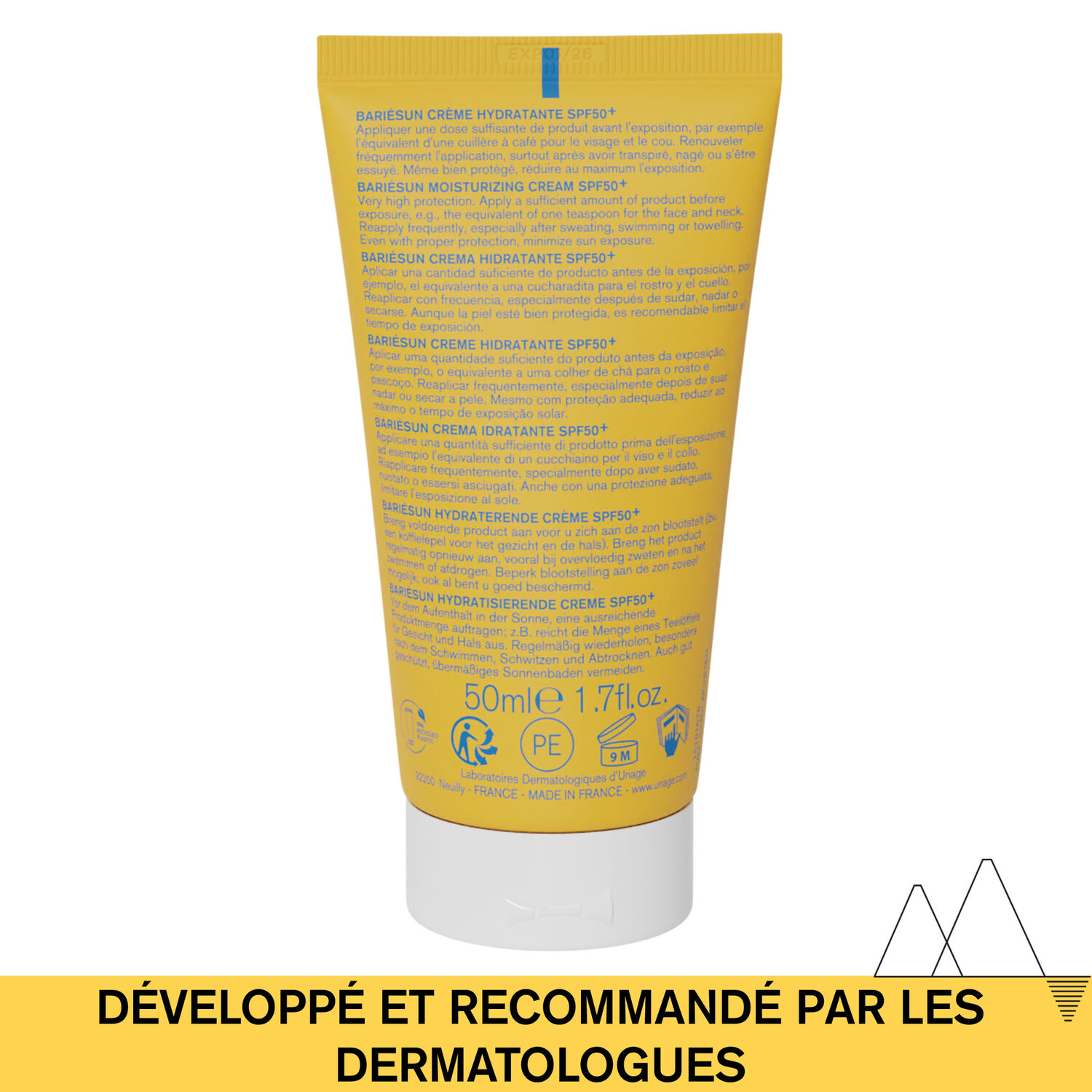 Bariésun SPF50+ - Crème Hydratante 50 ml