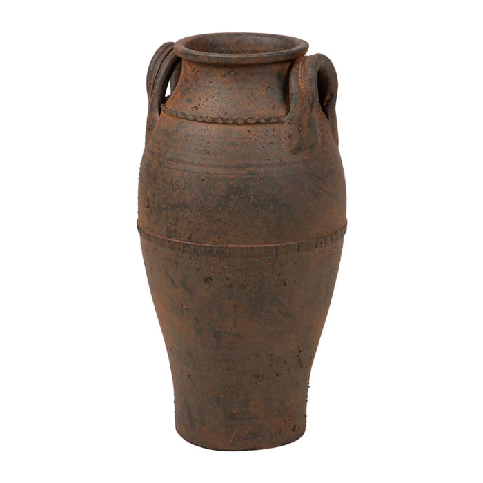 Florero Ceramica Marron 32x32x60 Cm