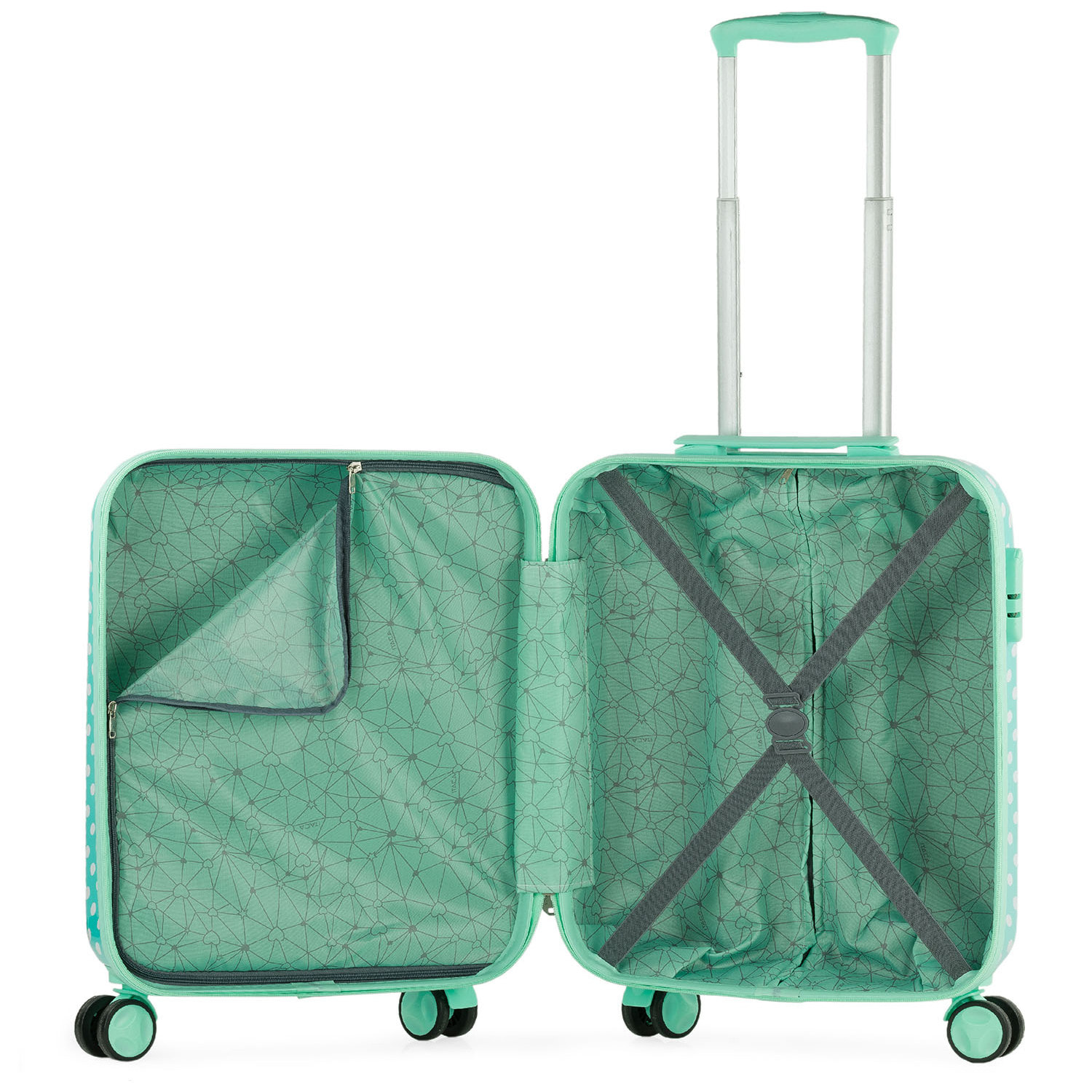 Juego Maleta De Viaje Infantil Juvenil Pequeña Con Neceser Viaje Rígido. Cabina Avión Rígida Y Ligera Con 4 Ruedas Para Niña Niño. Equipaje De Mano 55X40x20 702450B