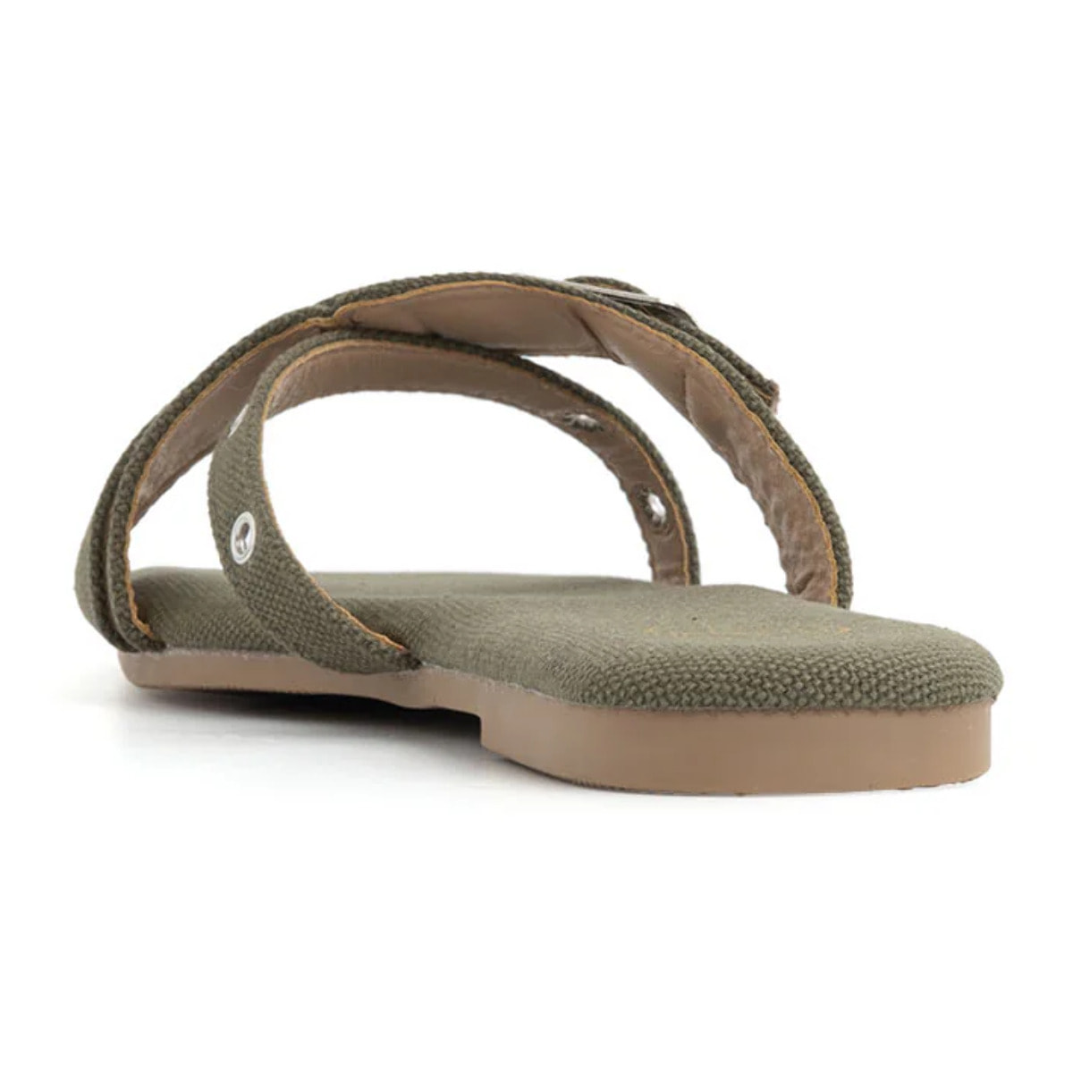 Ciabatta in canvas - VERDE