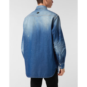 PHILIPP PLEIN Camisa vaquera Ls